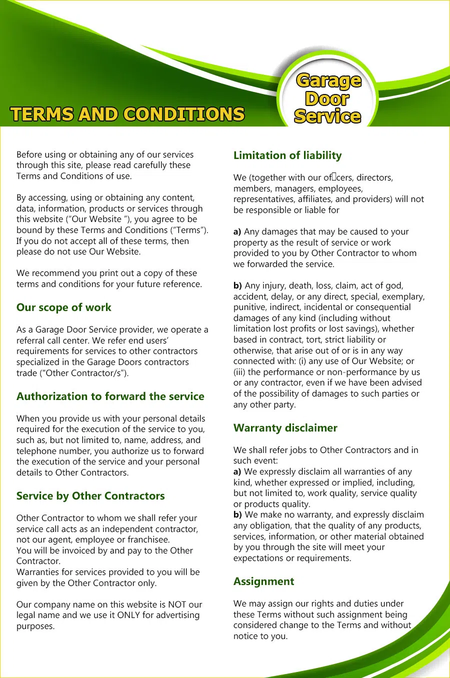 Master Garage Door Repair Service Orange Park, FL 904-364-9727